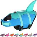 Dogcheer Dog Life Jacket, Cute Shark Dog Life Vest for Swimming Boating with Superior Buoyancy and Rescue Handle, Adjust