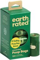 Earth Rated Dog Poop Bags on Refill Rolls, 120 Bags, Unscented