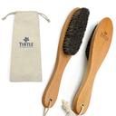 Beach Sand and Pool Feet Brush w/Soft Bristles | 2 Pc. Set | Use Also for Surfboards, Towels, Chairs, Pet Paws, & Outdoo