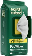 Earth Rated Dog Wipes for Paws & Butt, Deodorizing, Unscented, 100ct