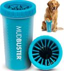 Dexas MudBuster Large Dog Paw Cleaner, Blue, Fits 2.5"-3.5" Wide Paws, Gentle Silicone Bristles for Quick, Easy Cleaning
