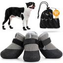 4-Pack Soft Upper & Flexible Sole Dog Summer Shoes for Hot Pavement Stay-On