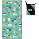 Rstick Dogs Beach Towel Oversized 36"x72" Quick Dry Sand-Free, Colorful Thin Lightweight Microfiber Towels for Swim Pool