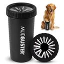 Dexas MudBuster Large Dog Paw Cleaner, Matte Black, Fits 2.5"-3.5" Wide Paws, Gentle Silicone Bristles for Quick, Easy C